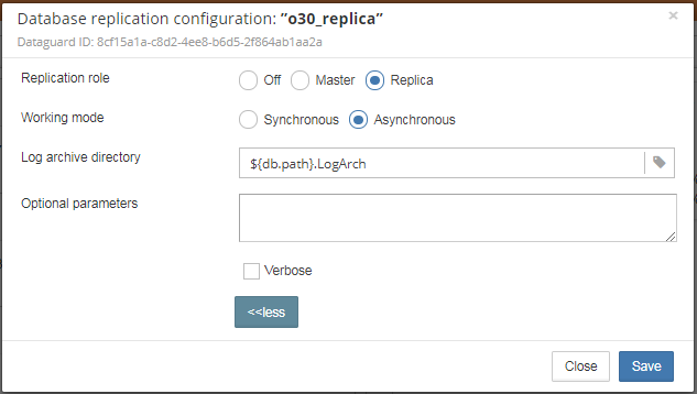 Detailed replication setup on replica side